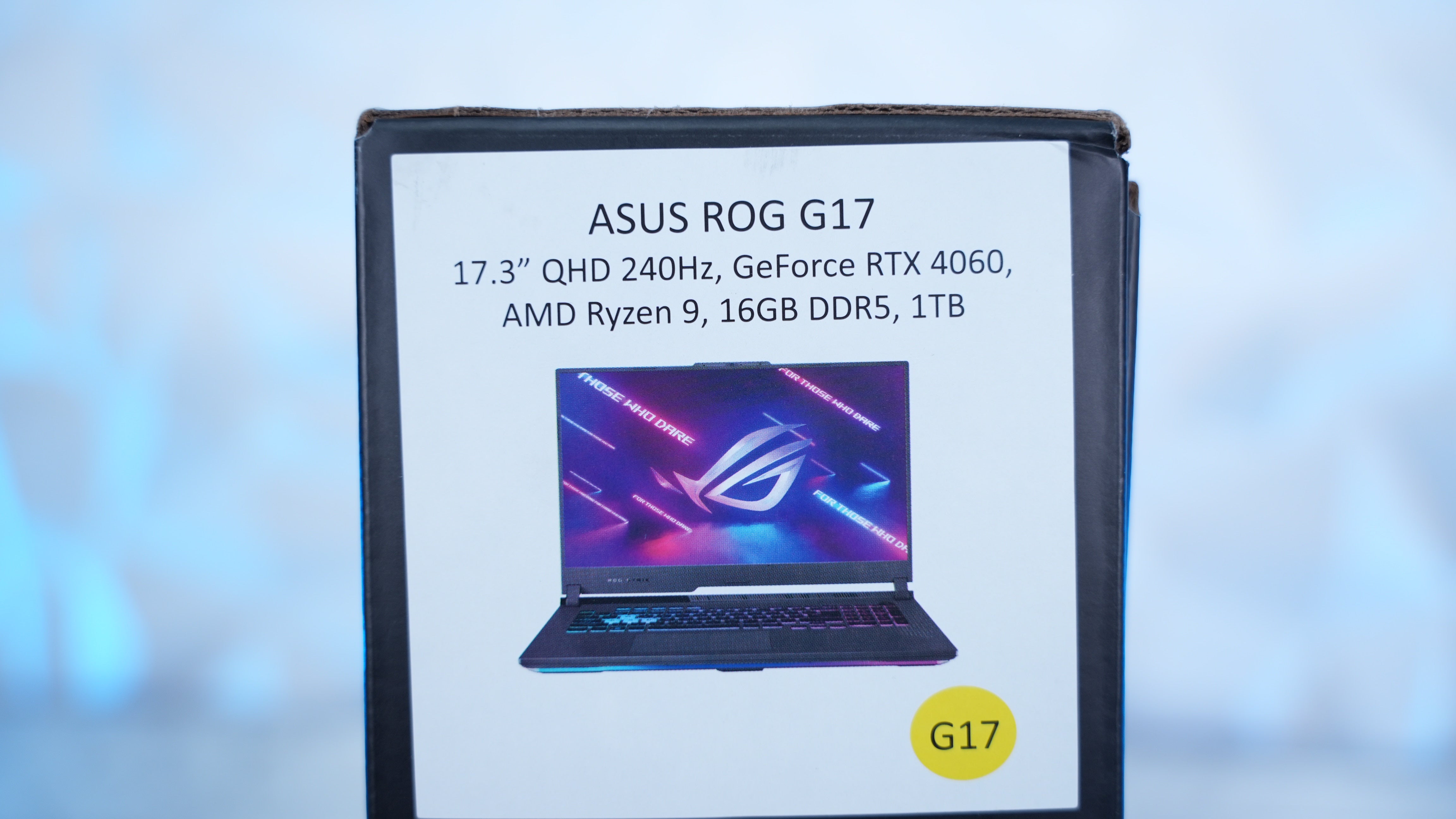 ASUS ROG G17 - Ryzen 9 7945 HX + RTX 4060 Gaming/Streaming Laptop (In Stock)
