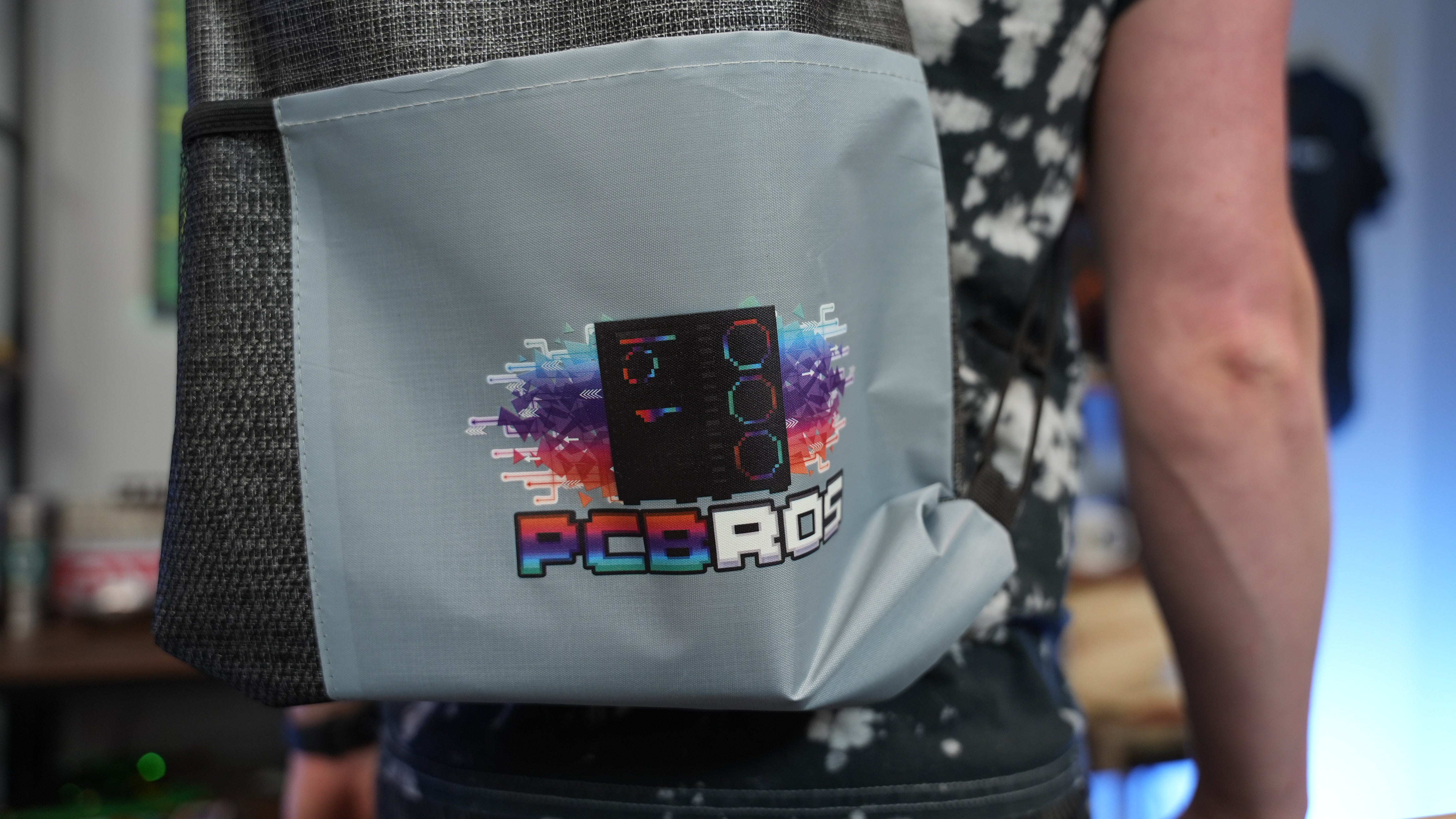 PCBros Drawstring Backpack with Bottle Holder