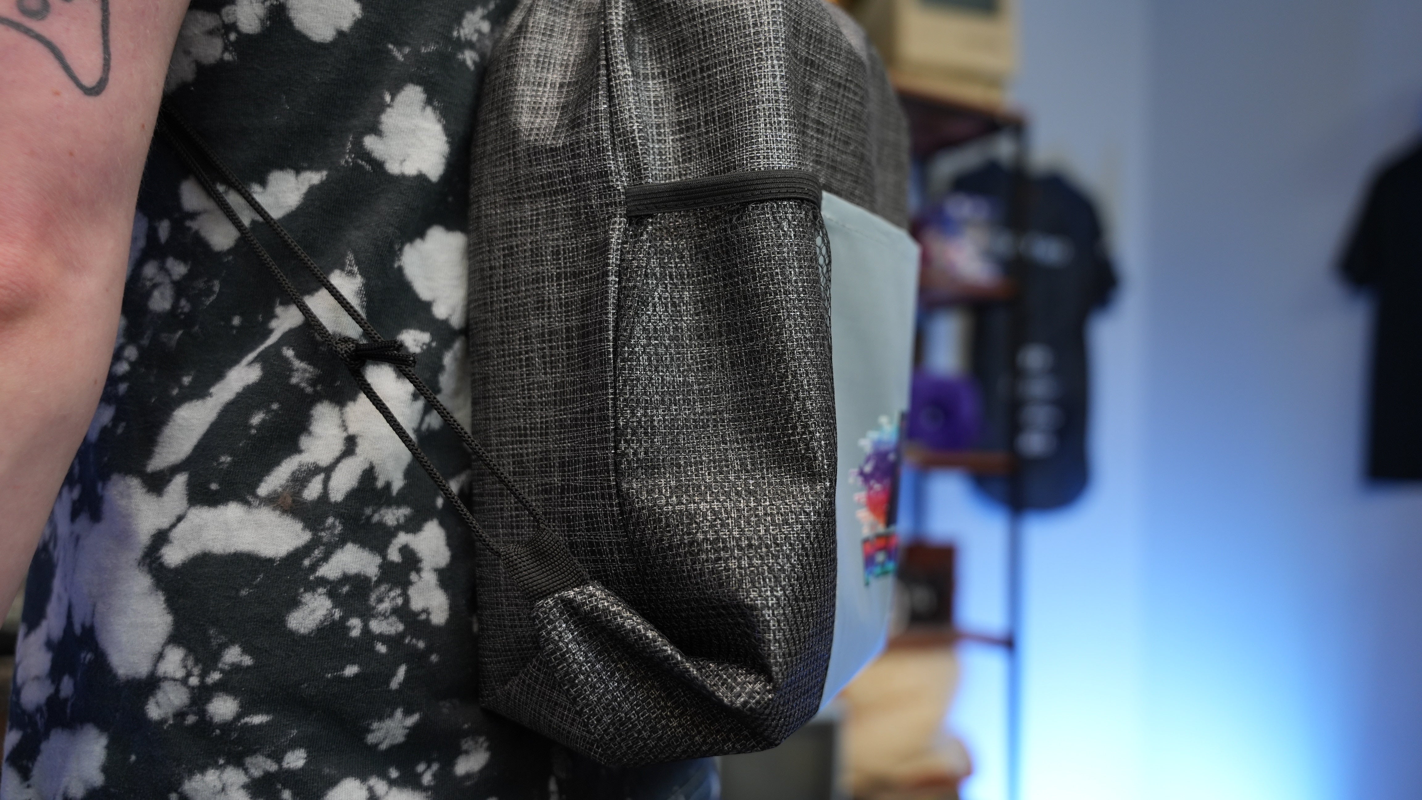 PCBros Drawstring Backpack with Bottle Holder