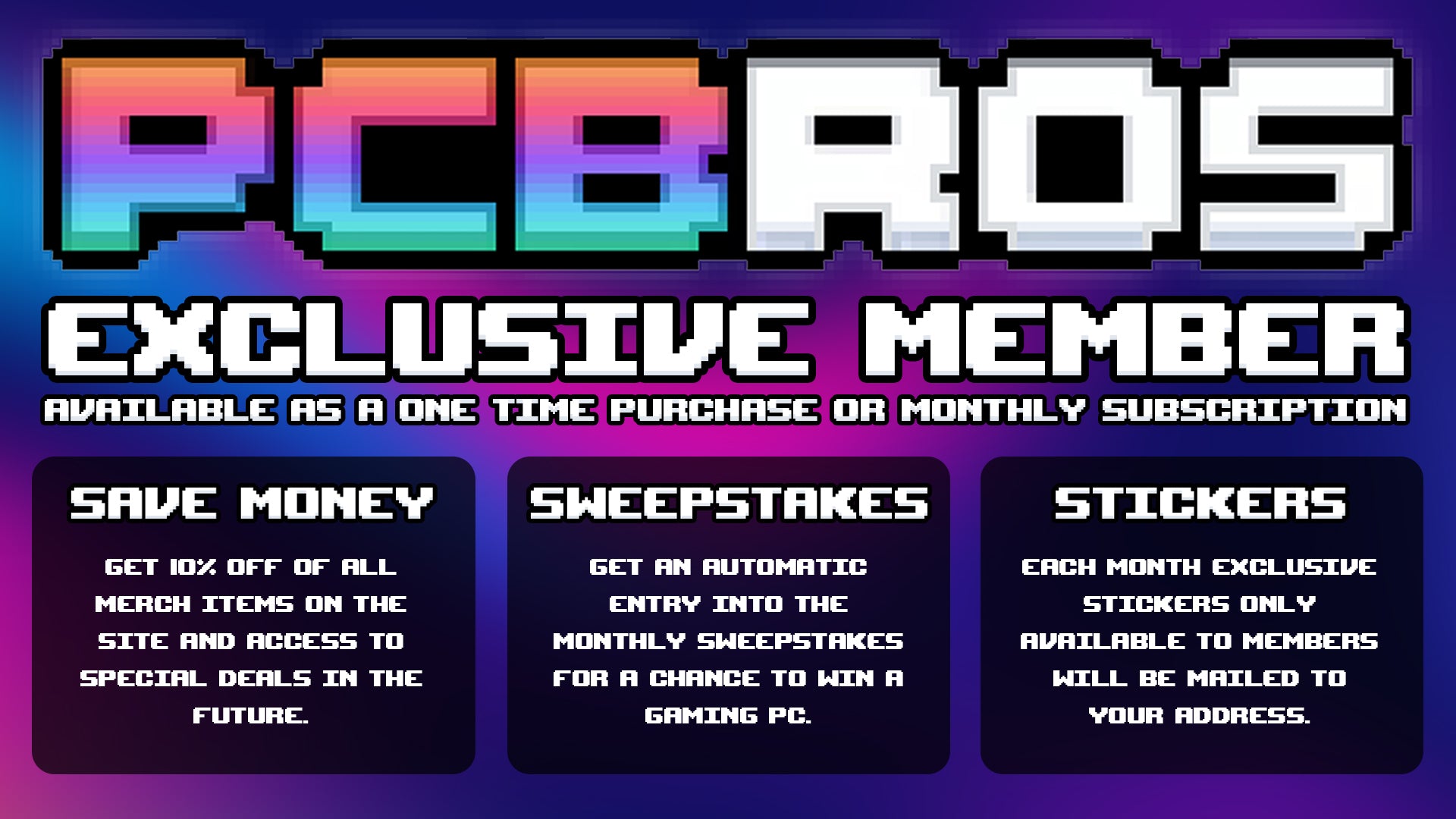 PCBros Exclusive Member